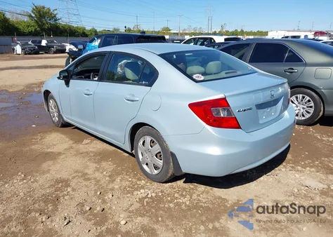 2012 Honda Civic Lx from USA, damaged, VIN 19XFB2F52CE001116